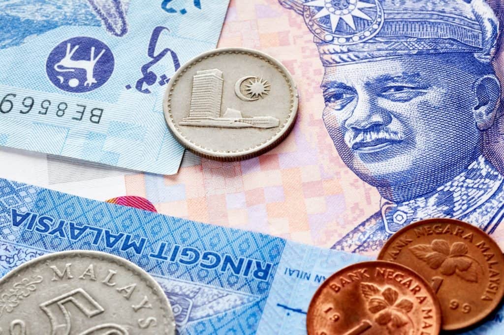 Close up picture of Malaysian ringgit