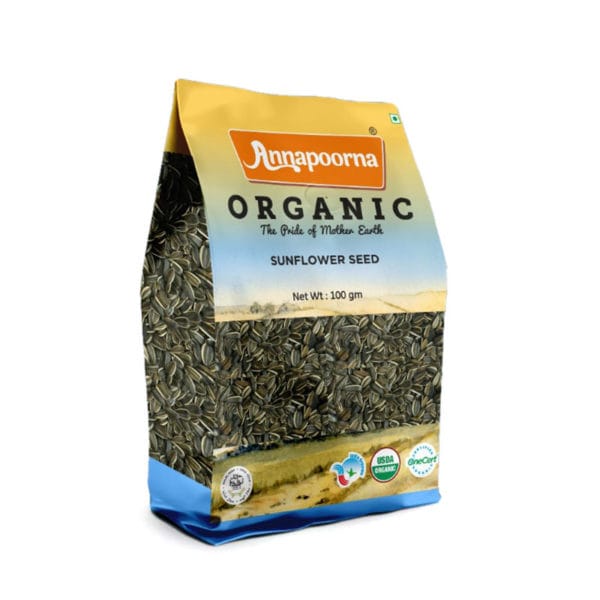 Image of Annapoorna Sunflower Seeds 100g package.