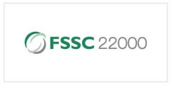 FSSC 22000 certification logo displayed on the Annapoorna Organic website, a company that imports organic groceries from India and sells them in Kuala Lumpur, Malaysia. The logo indicates that the company is certified under the FSSC 22000 food safety management system.